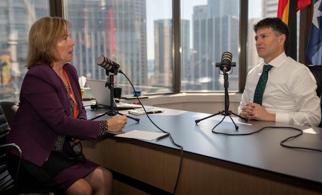 Minister Dominello Chats with Judy Hurditch